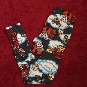 EUC LulaRoe Christmas Leggings